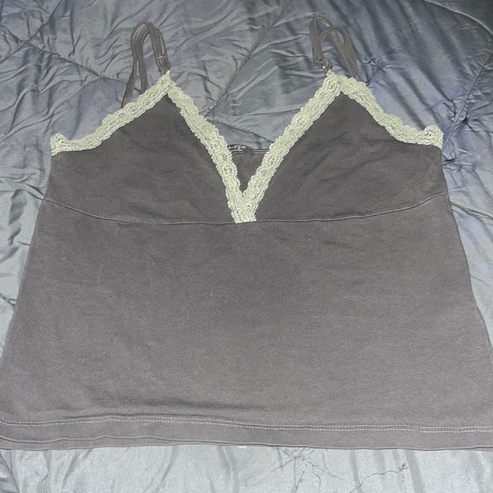 green tank top